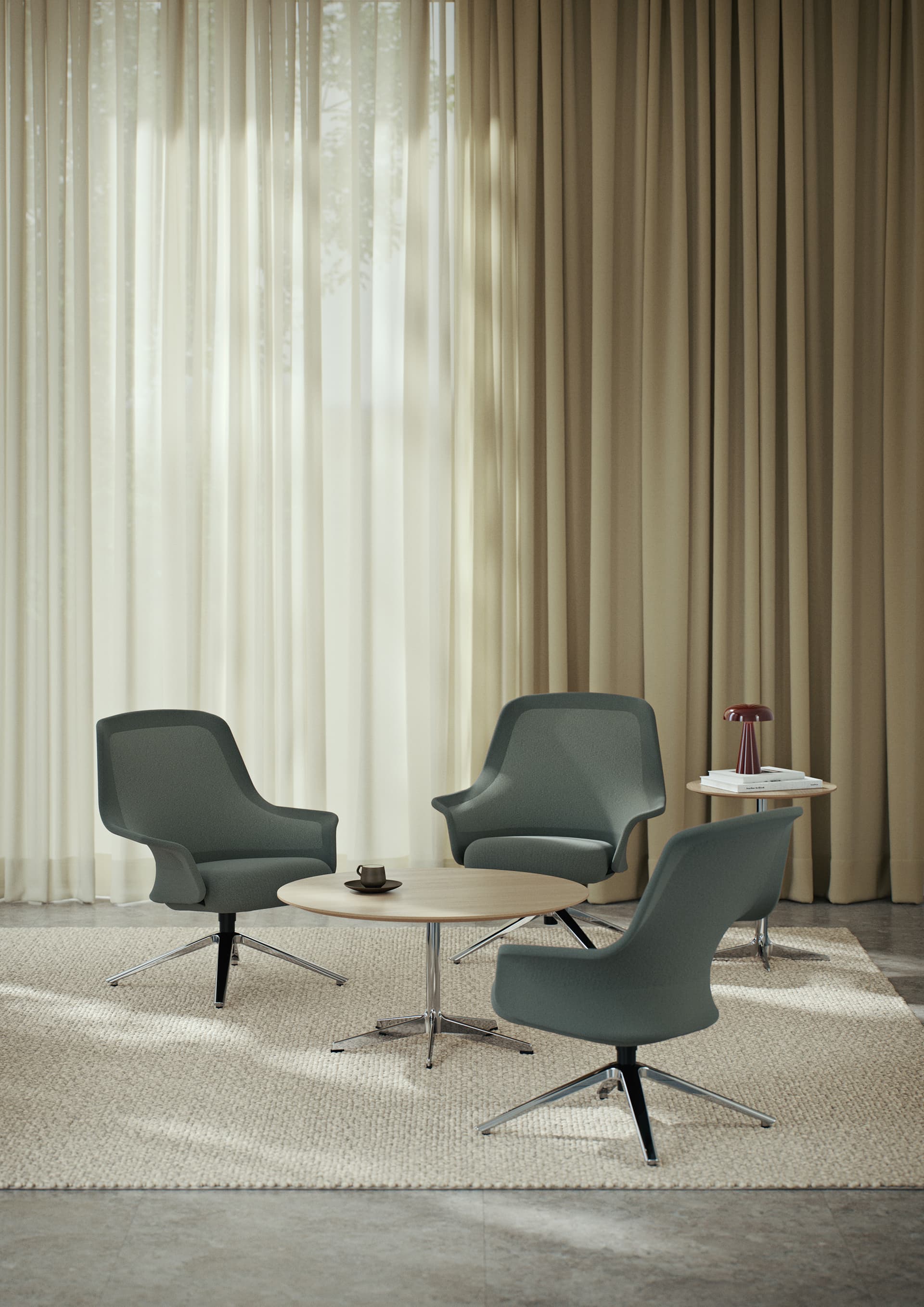 Mandy – A Sleek Easy Chair With Generous Shapes